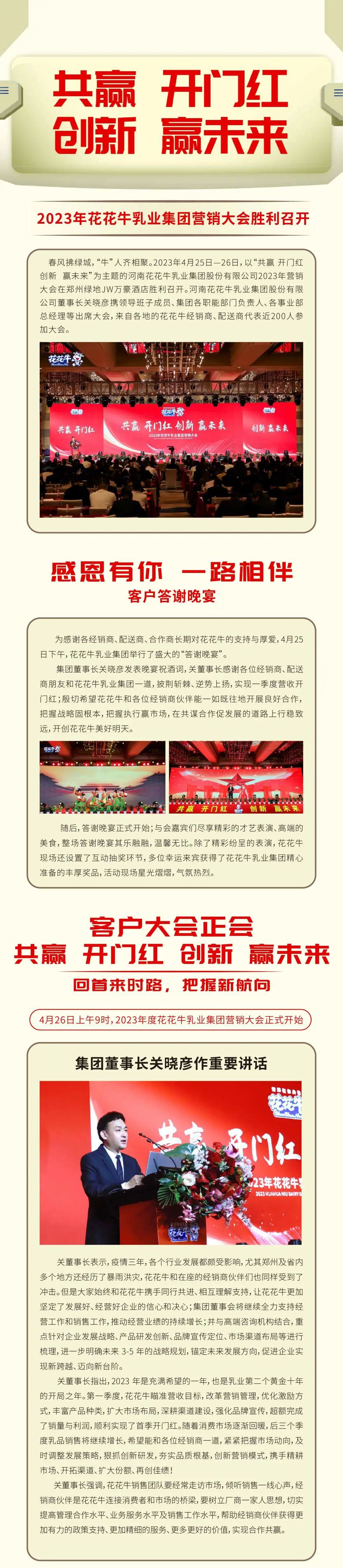 共赢 开门红·创新 赢未来｜DUOBAO SPORTS乳业集团召开2023年度营销大会