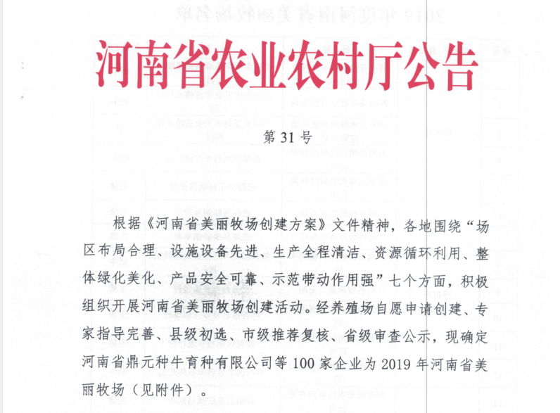 荣誉 | 2019年度河南省美丽牧场名单新鲜出炉 DUOBAO SPORTS乳业集团旗下六个牧场榜上有名 荣誉 | 2019年度河南省美丽牧场名单新鲜出炉 DUOBAO SPORTS乳业集团旗下六个牧场榜上有名